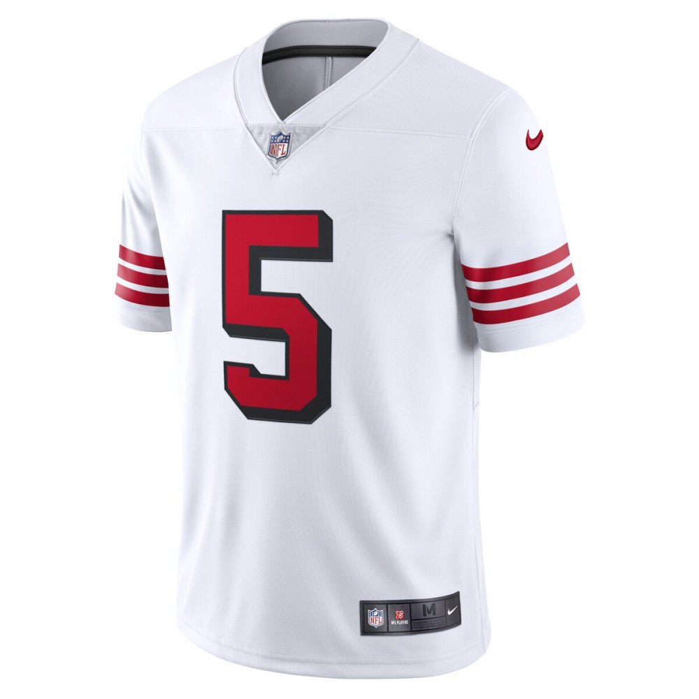 Trey Lance San Francisco 49ers Nike Alternate 2 Vapor Limited Jersey - White-GridironStore
